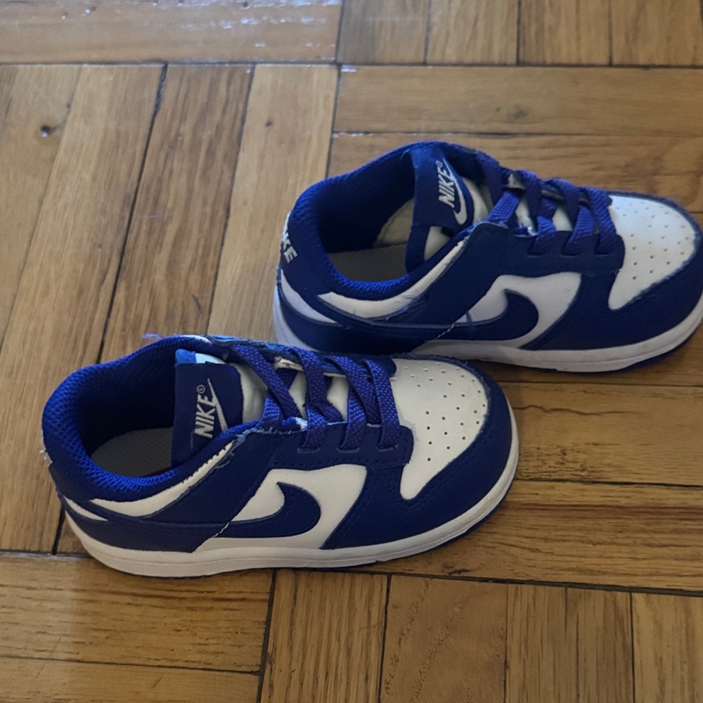 Nike Kids Royal Blue and White Sneakers
